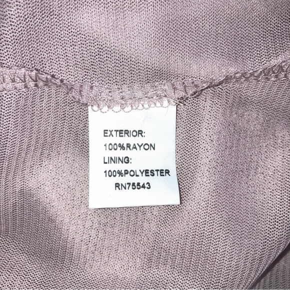 Radzoli Tiered Embroidered Sheer Lavender Tank Top Small - Picture 5 of 6